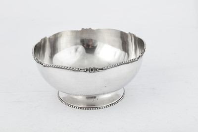 Lot 161 - A late 20th century Indian silver fruit bowl, Bombay circa 1980