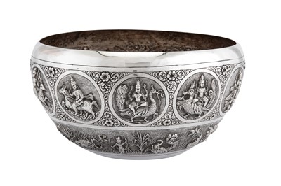 Lot 121 - An early 20th century Anglo – Indian unmarked silver bowl, Bangalore circa 1905