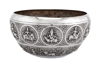 Lot 121 - An early 20th century Anglo – Indian unmarked silver bowl, Bangalore circa 1905