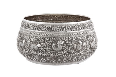 Lot 156 - A mid- 20th century Thai silver bowl, probably Bangkok circa 1950