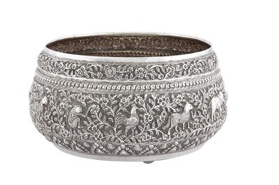 Lot 156 - A mid- 20th century Thai silver bowl, probably Bangkok circa 1950