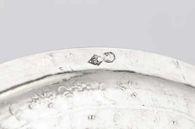 Lot 243 - A Louis XVII / early 19th century French 950 standard silver écuelle and stand, Paris 1819-38 mark of O.B. Bourgois