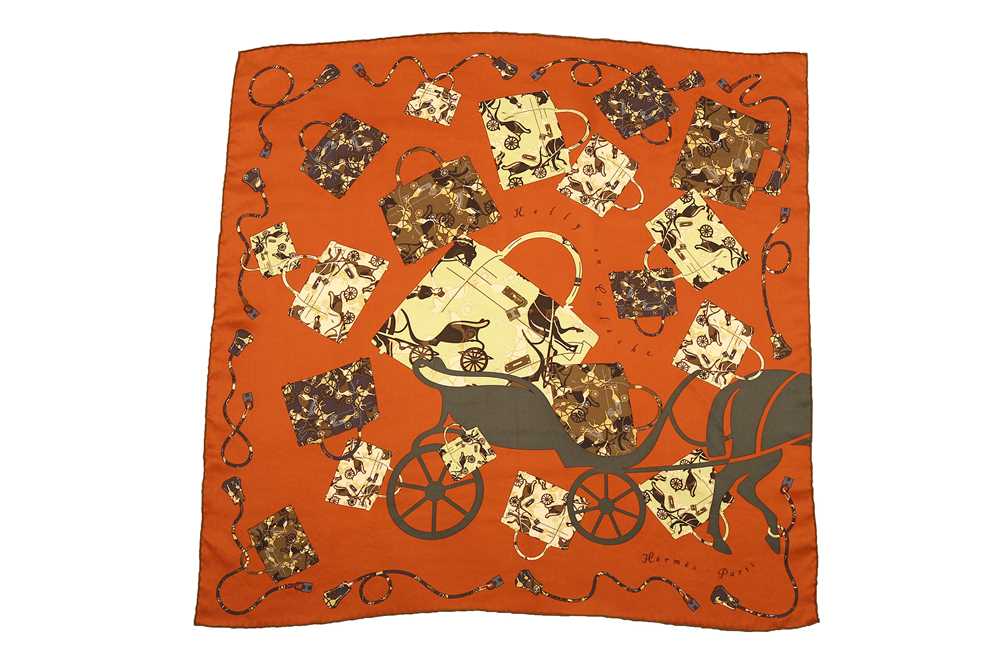 Lot 212 - Hermes 'Kelly en Caleche' Silk Scarf