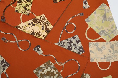 Lot 212 - Hermes 'Kelly en Caleche' Silk Scarf