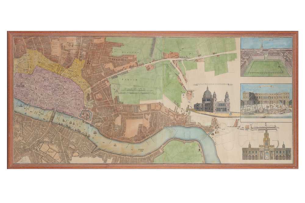 Lot 346 - A 19th Century detailed map of the Thames