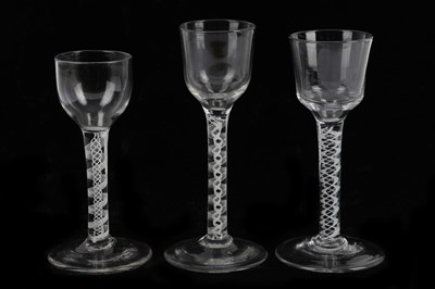 Lot 248 - Three 18th Century drinking glasses