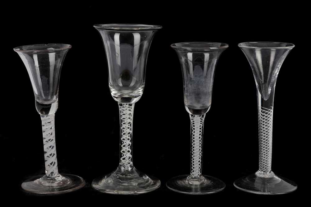 Lot 249 - Four 18th Century drinking glasses