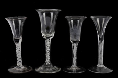 Lot 249 - Four 18th Century drinking glasses