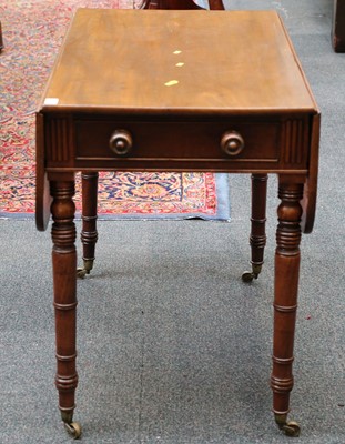 Lot 76 - A 19th Century mahogany Pembroke table with...