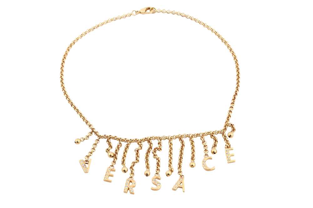 Lot 340 - Versace Letter Charm Necklace