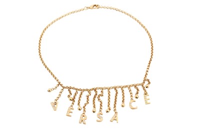 Lot 340 - Versace Letter Charm Necklace