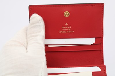 Lot 177 - Gucci Beige Supreme Heart & Snake Wallet