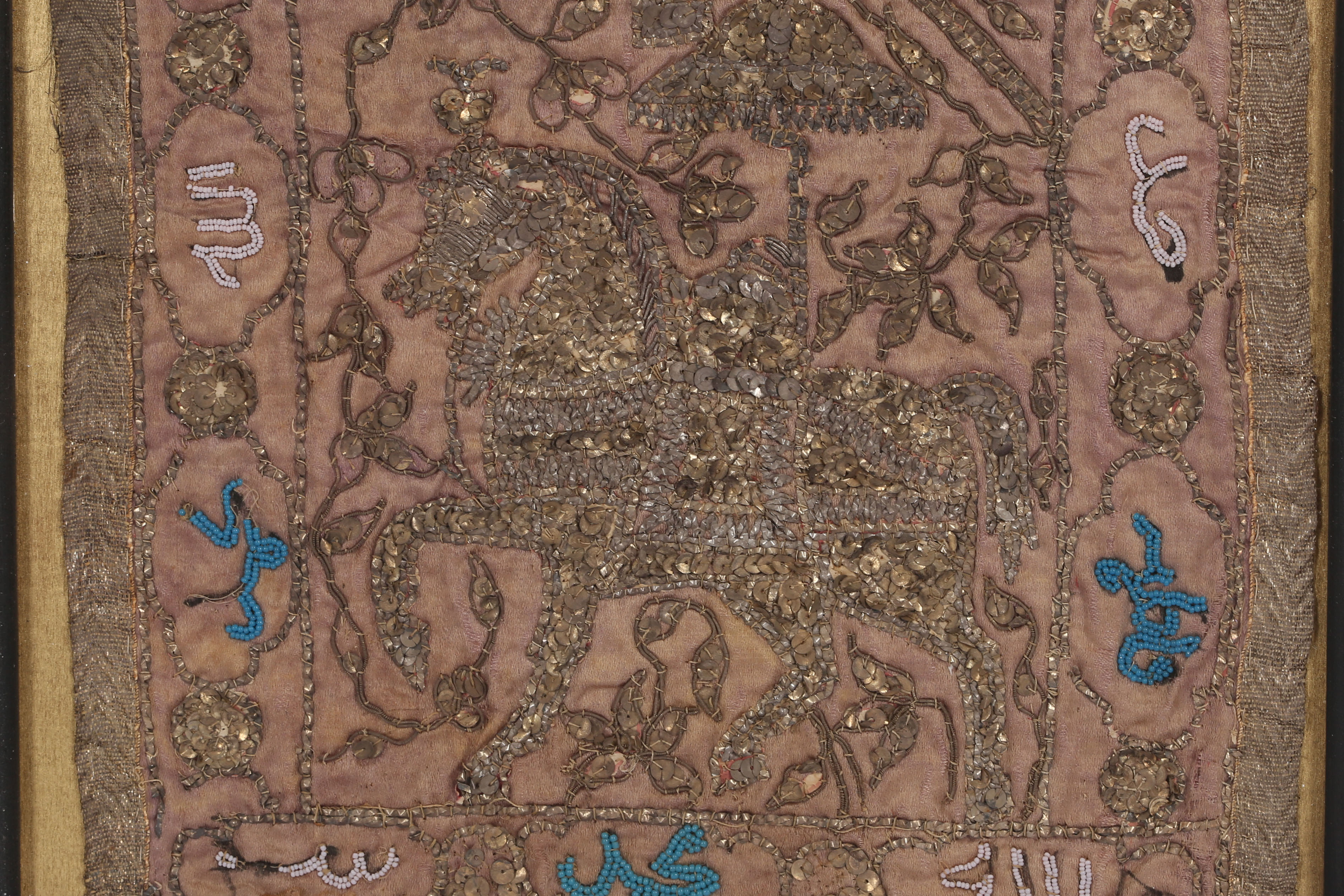Lot 129 - TWO EMBROIDERED PROCESSIONAL STANDARDS