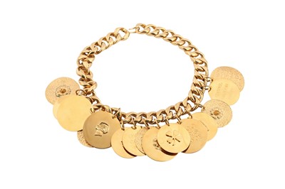 Lot 401 - Chanel Coin Charm Statement Necklace