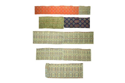Lot 389a - FOUR LENGTHS OF CHINESE SILK BROCADE.