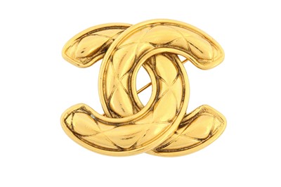 Lot 404 - Chanel CC Logo Quilted Brooch