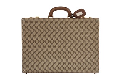 Lot 178 - Gucci Beige Web Monogram Briefcase