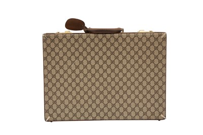 Lot 178 - Gucci Beige Web Monogram Briefcase