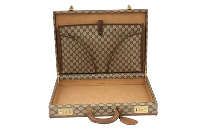 Lot 178 - Gucci Beige Web Monogram Briefcase