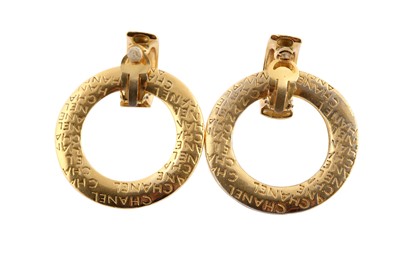 Lot 407 - Chanel Clip On Convertible Open Circle Earrings