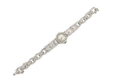 Lot 159 - A diamond cocktail watch, by Omega, circa 1930