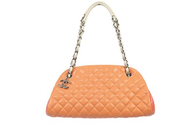 Lot 148 - Chanel Tricolour Caviar Just Mademoiselle Shoulder Bag