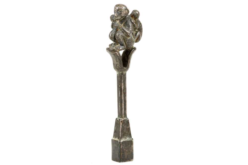Lot 163 - A CHINESE GILT BRONZE TUNING KEY, QIN ZHEN YAO....