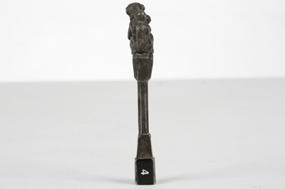Lot 163 - A CHINESE GILT BRONZE TUNING KEY, QIN ZHEN YAO....