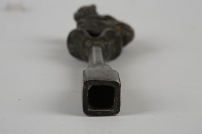Lot 163 - A CHINESE GILT BRONZE TUNING KEY, QIN ZHEN YAO....
