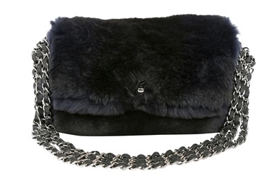 Lot 78 - Chanel Midnight Blue Orylag Triple Strap Shoulder Bag
