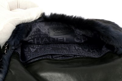 Lot 78 - Chanel Midnight Blue Orylag Triple Strap Shoulder Bag