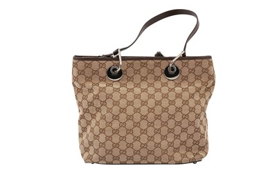 Lot 168 - Gucci Beige Monogram Tote Bag