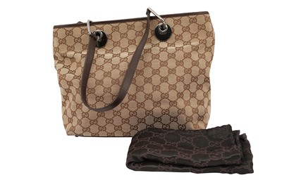 Lot 168 - Gucci Beige Monogram Tote Bag