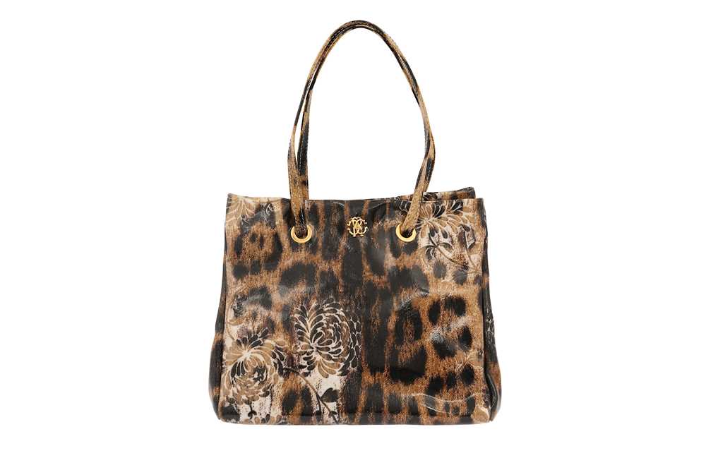 Lot 199 - Roberto Cavalli Leopard Print Tote