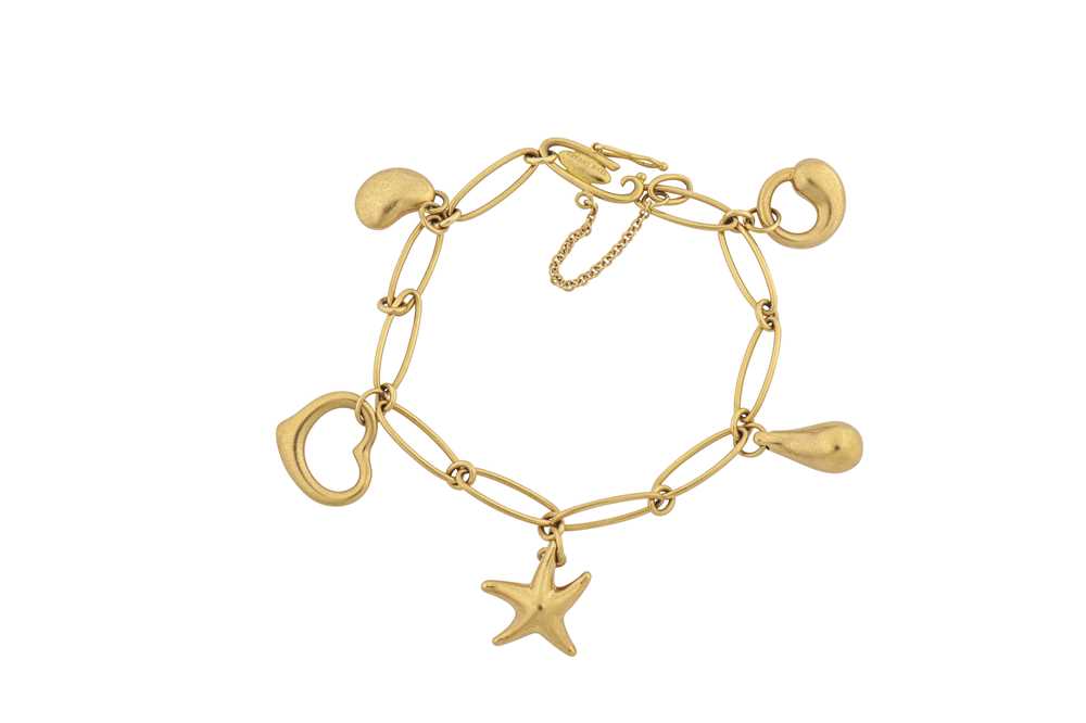 Lot 212 - A charm bracelet, by Elsa Peretti for Tiffany & Co.