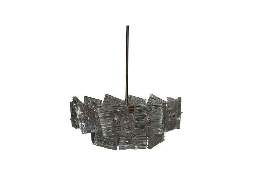 Lot 184 UNKNOWN two modernist chandeliers, circa