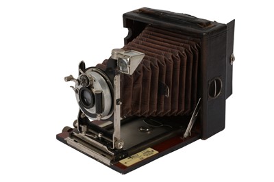 Lot 725 - A Unmarked Rotating Back Folding Plate Camera