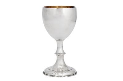 Lot 434 - A George III sterling silver goblet, London 1773 by ?L, possibly Thomas Liddiard (reg. 3rd March 1770)