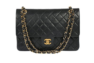 Lot 374 - Chanel Black Medium Double Flap Bag