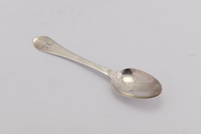 Lot 411 - A late 17th century / early 18th century Channel Islands silver spoon, Jersey circa 1700 by Robert Barbedor