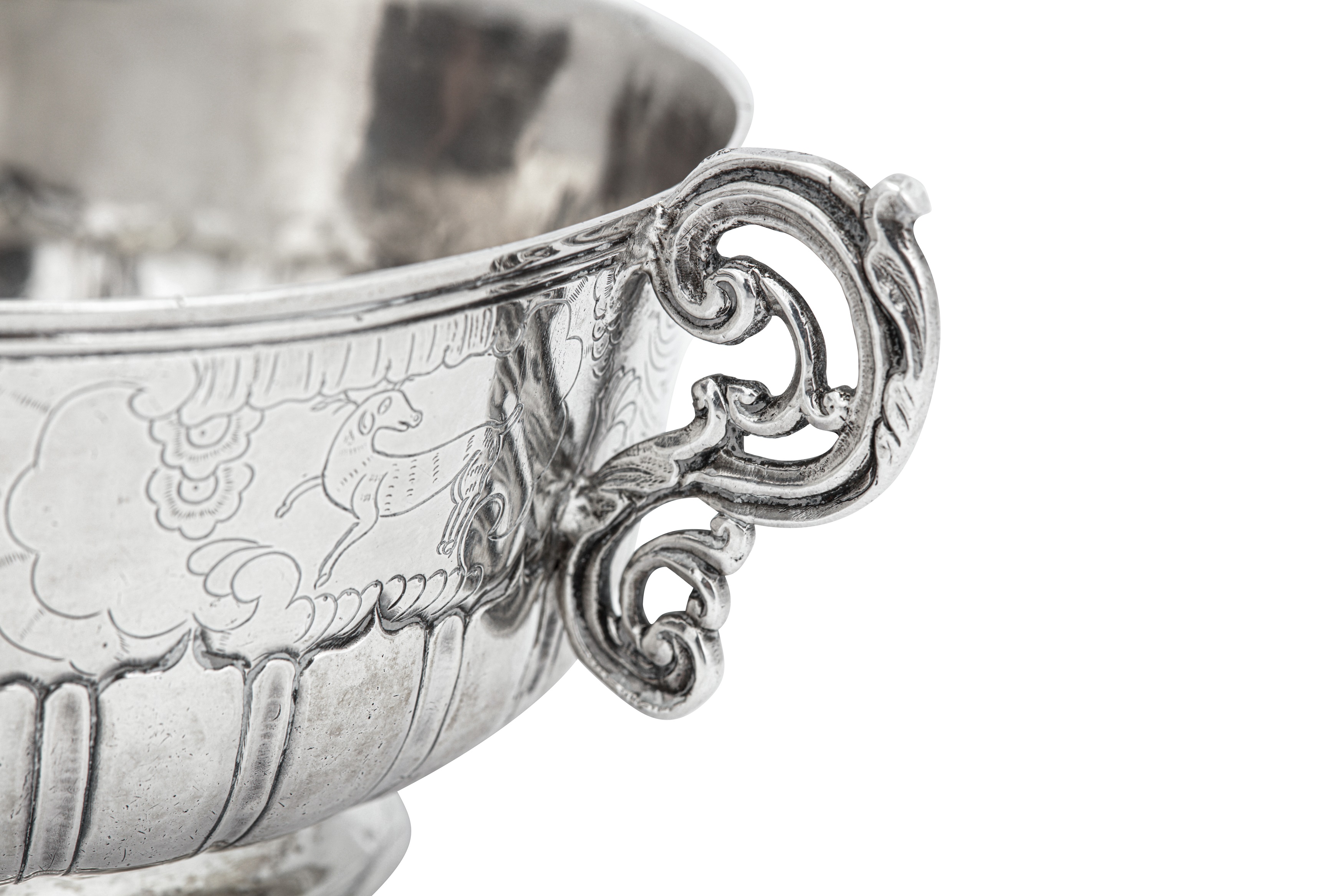 Lot 239 - An 18th century Spanish Colonial silver twin