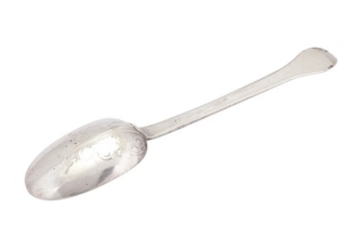 Lot 317 - A Charles II sterling silver lace back trefid spoon, London circa 1680 by Thomas Allen