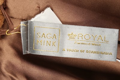 Lot 286 - Saga Royal Golden Brown Sheared Mink Coat