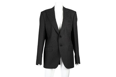Lot 568 - Dolce & Gabbana Black Jacquard Suit Jacket - Size 50
