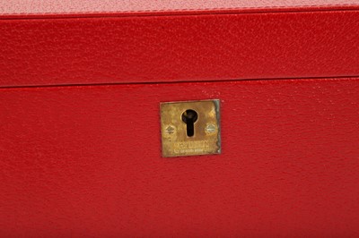 Lot 1222 - Smythson Red Jewellery Box