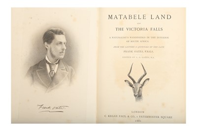 Lot 638 - Oates (Frank) & Oates (Charles George, ed.) Matabele Land and the Victoria Falls