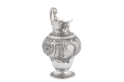 Lot 455 - A George II silver cream jug, London circa 1750 by John Pollock (this mark reg. 26th June 1739)