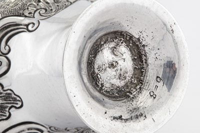 Lot 455 - A George II silver cream jug, London circa 1750 by John Pollock (this mark reg. 26th June 1739)
