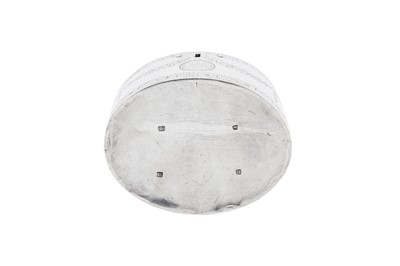 Lot 438 - A George III sterling silver double tea caddy, London 1780 by John Denzilow (reg. 27th October 1774)