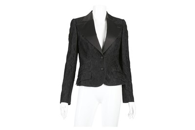 Lot 433 - Dolce & Gabbana Black Lace Blazer - Size 40